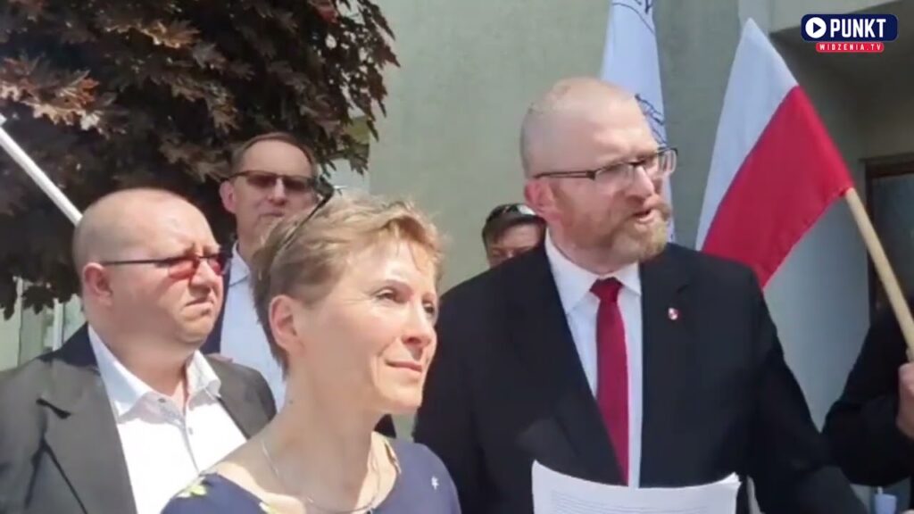 Grzegorz Braun w obronie szkoły