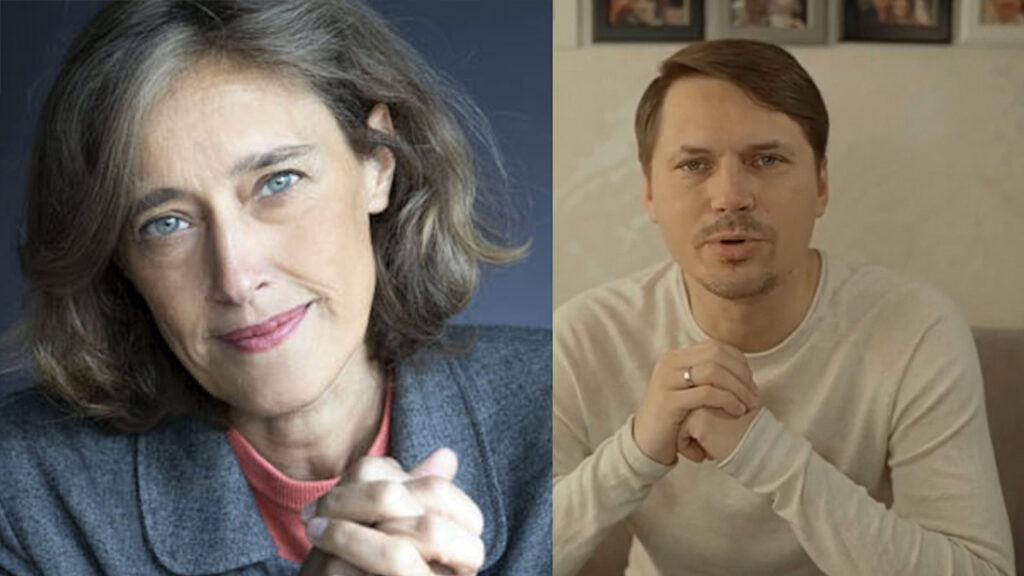 dr Alexandra Henrion-Caude i Grzegorz Płaczek