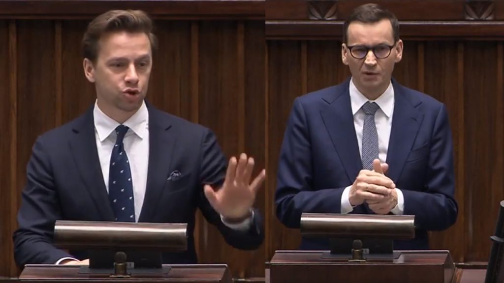 Krzysztof Bosak punktuje Morawieckiego