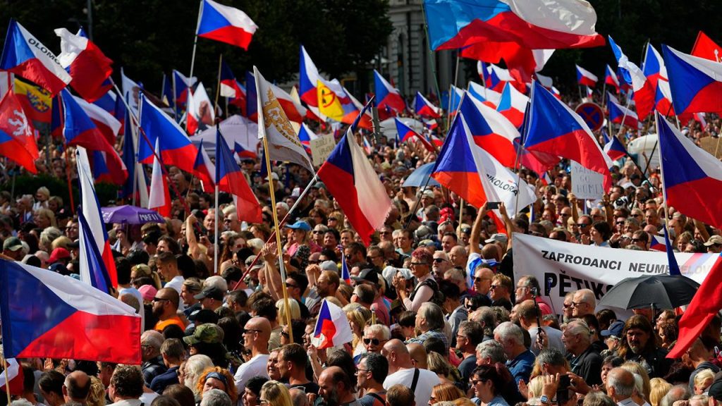 protesty w Czechach