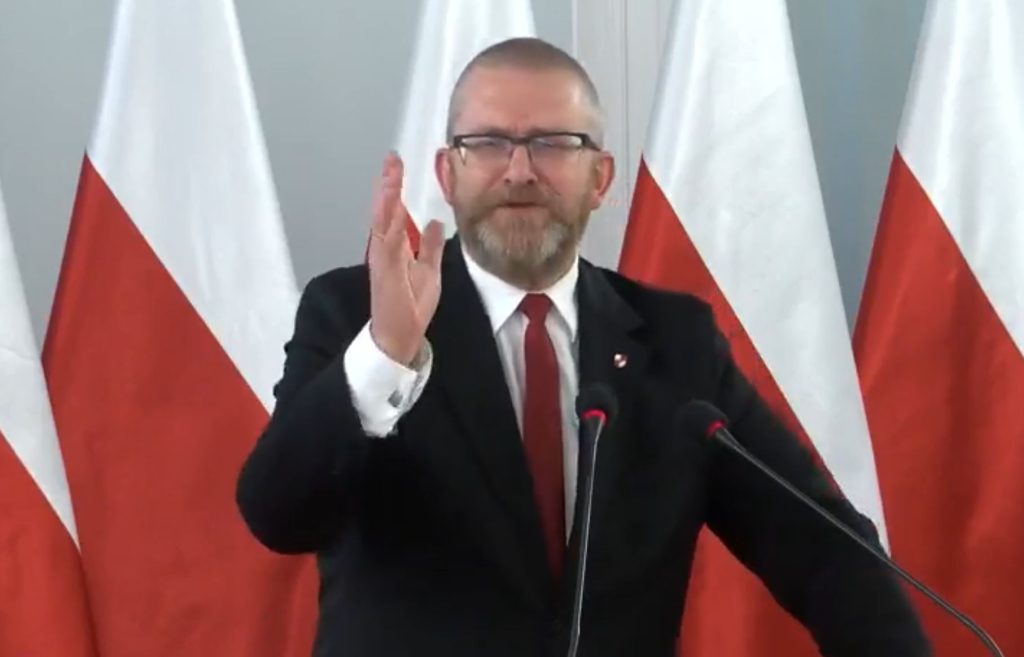 Grzegorz Braun mówiący o rolnictwie