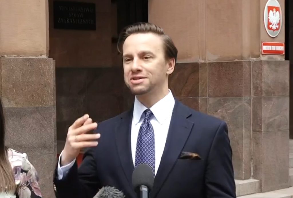 Krzysztof Bosak pod MSZ