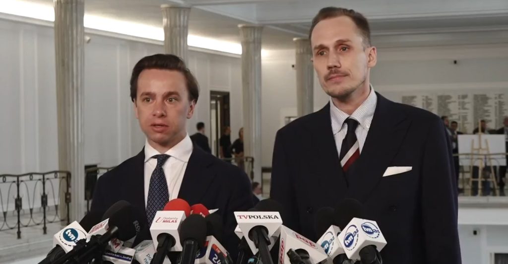 Krzysztof Bosak i Konrad Berkowicz w Sejmie