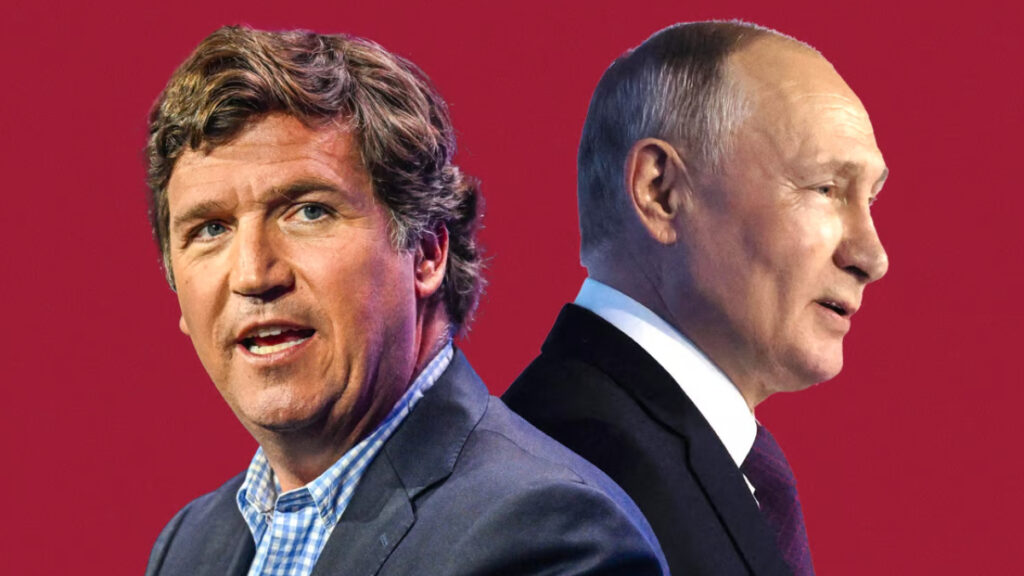 Tucker Carlson i Władimir Putin